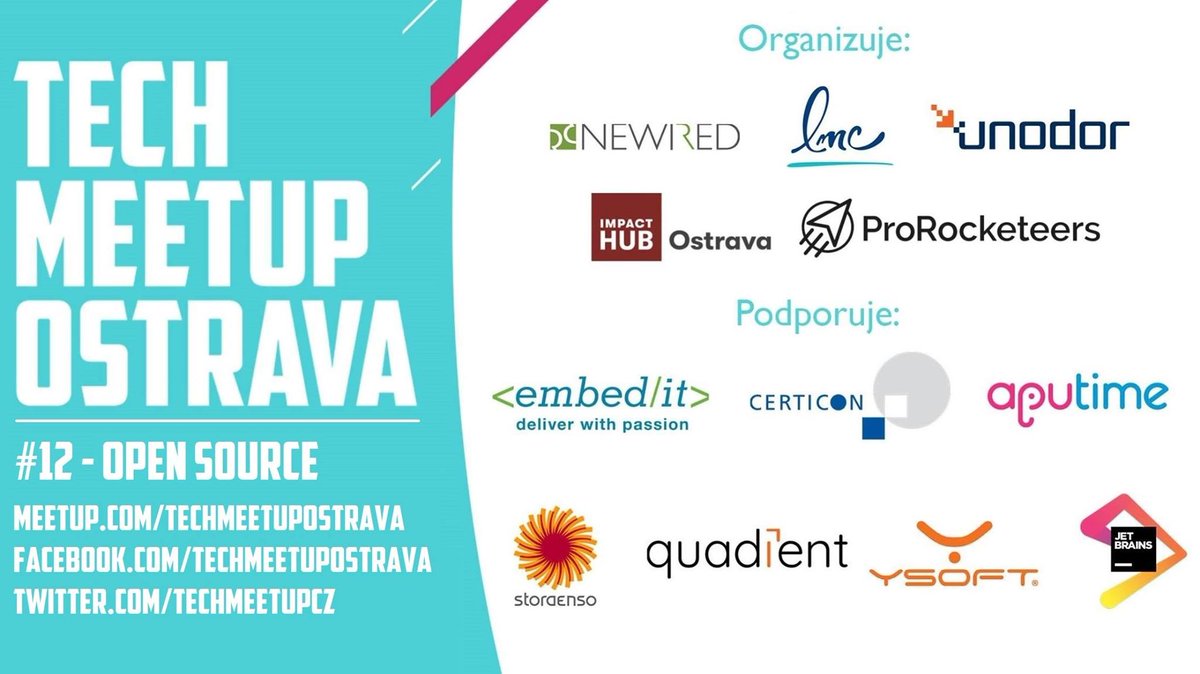 techmeetupcz's tweet photo. Už se to blíží❗️Za 2 hodiny začne historicky první virtuální #TechMeetupOstrava na téma #OpenSource 3x jinak🎉🚀Speakeři se už připravují, technika je ozkoušená, všechno vypadá dobře. Tak se na vás těšíme!😉

Live stream link --> https://t.co/noFUeHP2Nj https://t.co/1Jdp0Hg146