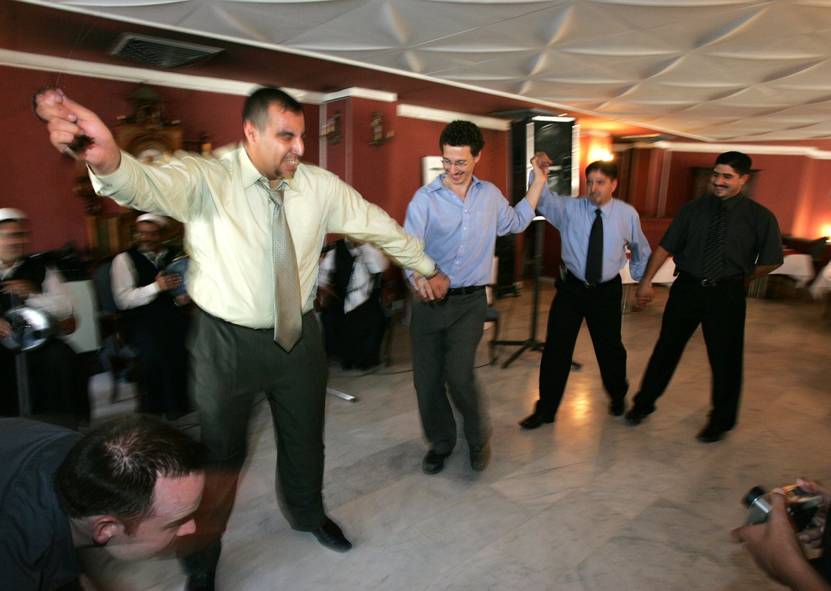 Our Baghdad wedding party, held in the Hamra restaurant.