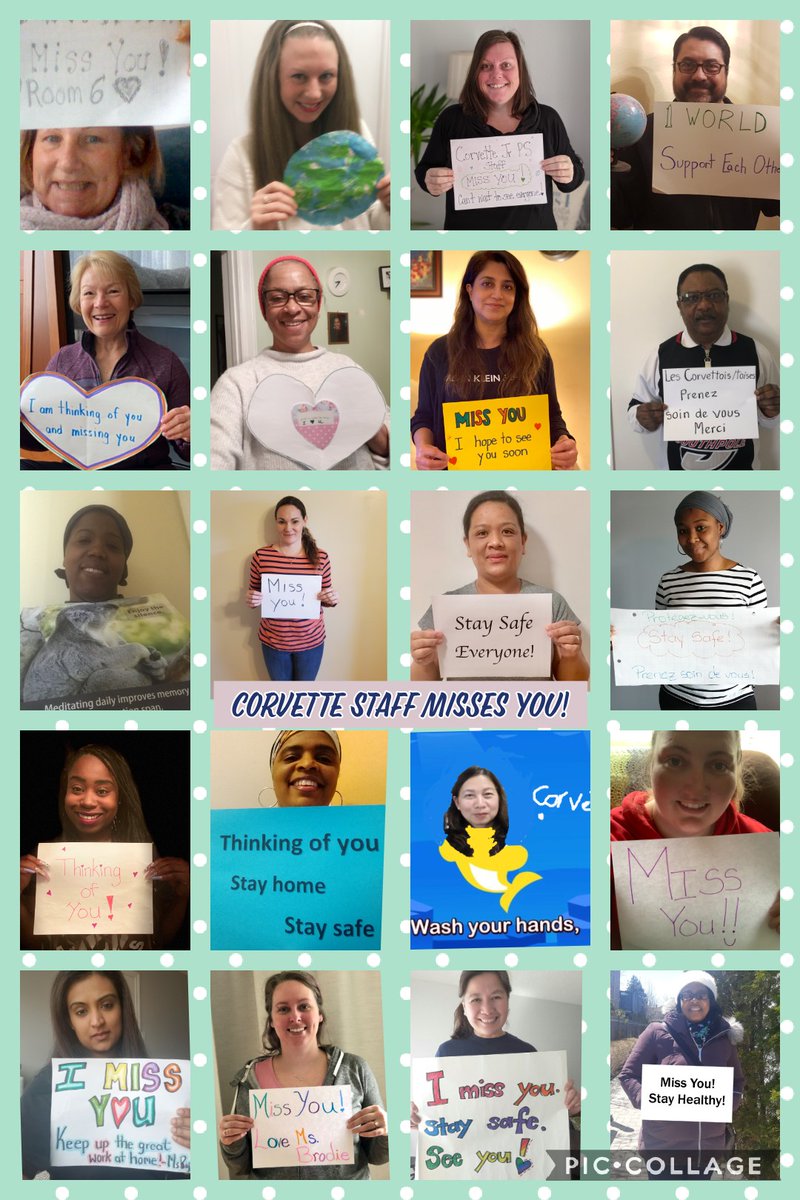 TDSB_Corvette's tweet photo. Happy Earth Day from staff @TDSB_Corvette What will U do at home today to help keep our earth safe?
We miss you and are thinking of you all!
@EarthDayCanada @LC3_TDSB @tdsbMsP @VPPegg @tdsb @EcoSchoolsTDSB #EarthDayAtHome #EarthDay2020 #stayhome #CombatCovid19 #TdsbRemoteLearning https://t.co/EkaRUiaDXx