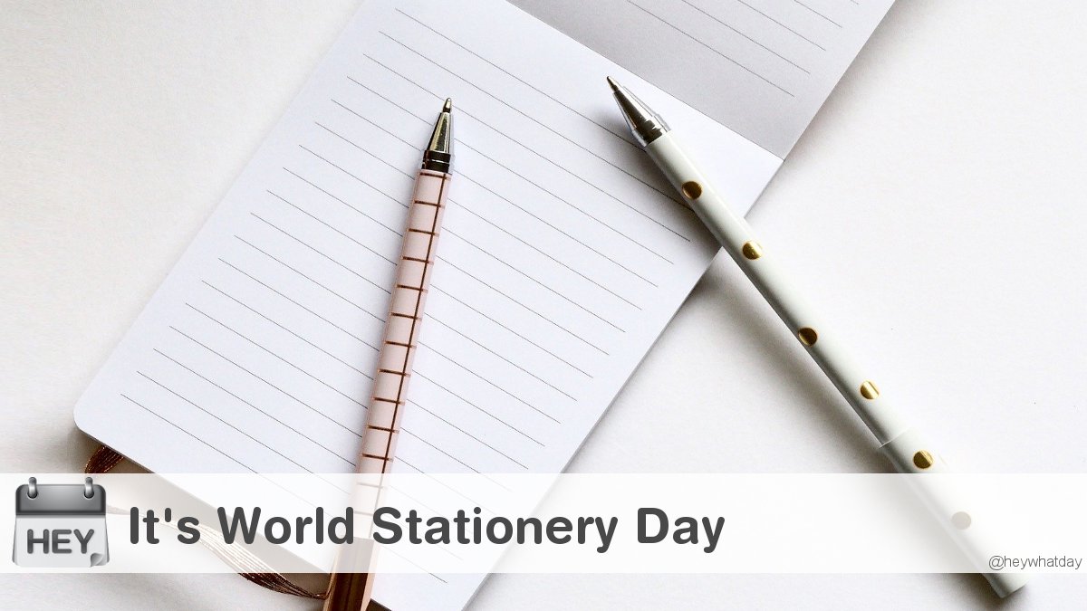 It's World Stationery Day! 
#WorldStationeryDay #StationeryDay