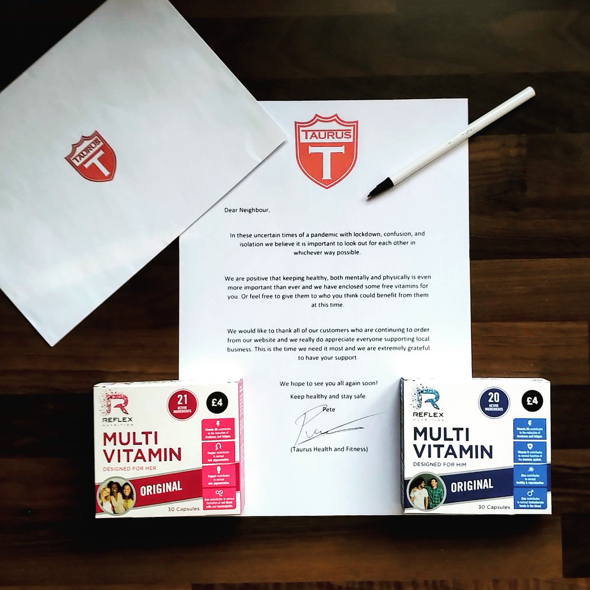 We truly appreciate all of the orders we are receiving online via our online shop!
As a token of our appreciation for supporting our family business we are giving free care packages with every order!
Including a 30 day supply of vitamins &amp; a message from us to say Thank You. ❤