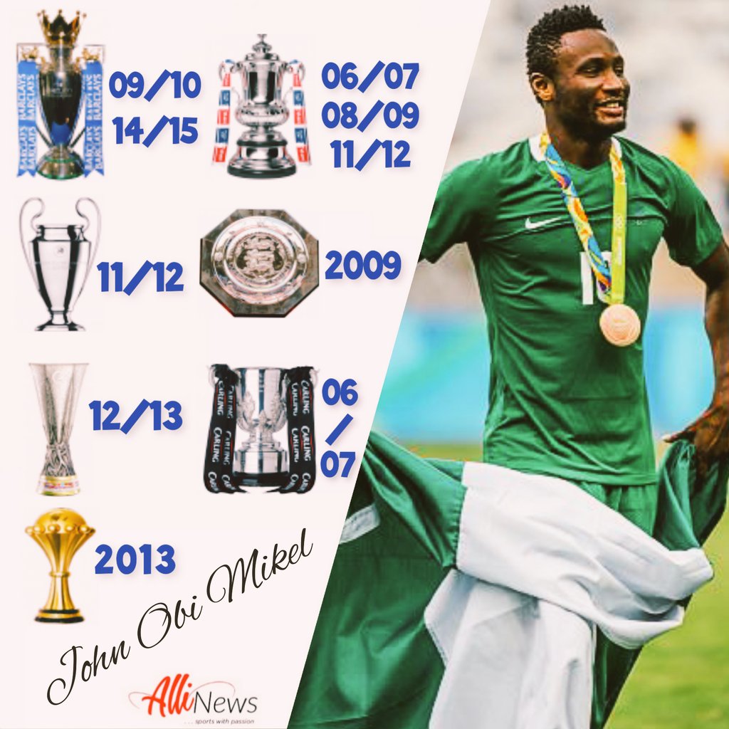 Happy Birthday to former Super Eagles skipper, John Mikel Obi.  