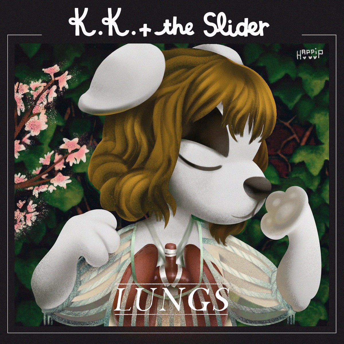 K.K + The Slider - Lungs  #kkslideralbumredraw  #kkslider  #kkslideralbum  #totakeke  #florencewelch  #florenceandthemachine  #acnh    #animalcrossing  