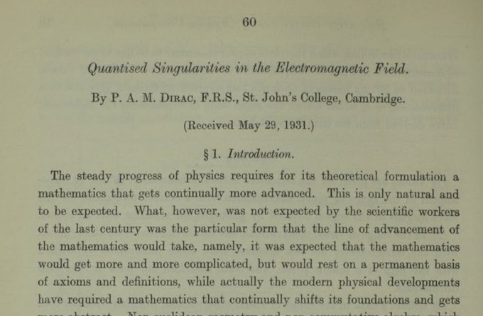 Oppenheimer’s insight prompted Dirac to propose a new particle that he called the “anti-electron.” Carl Anderson observed this particle the following year and named it the “positron.” https://royalsocietypublishing.org/doi/abs/10.1098/rspa.1931.0130