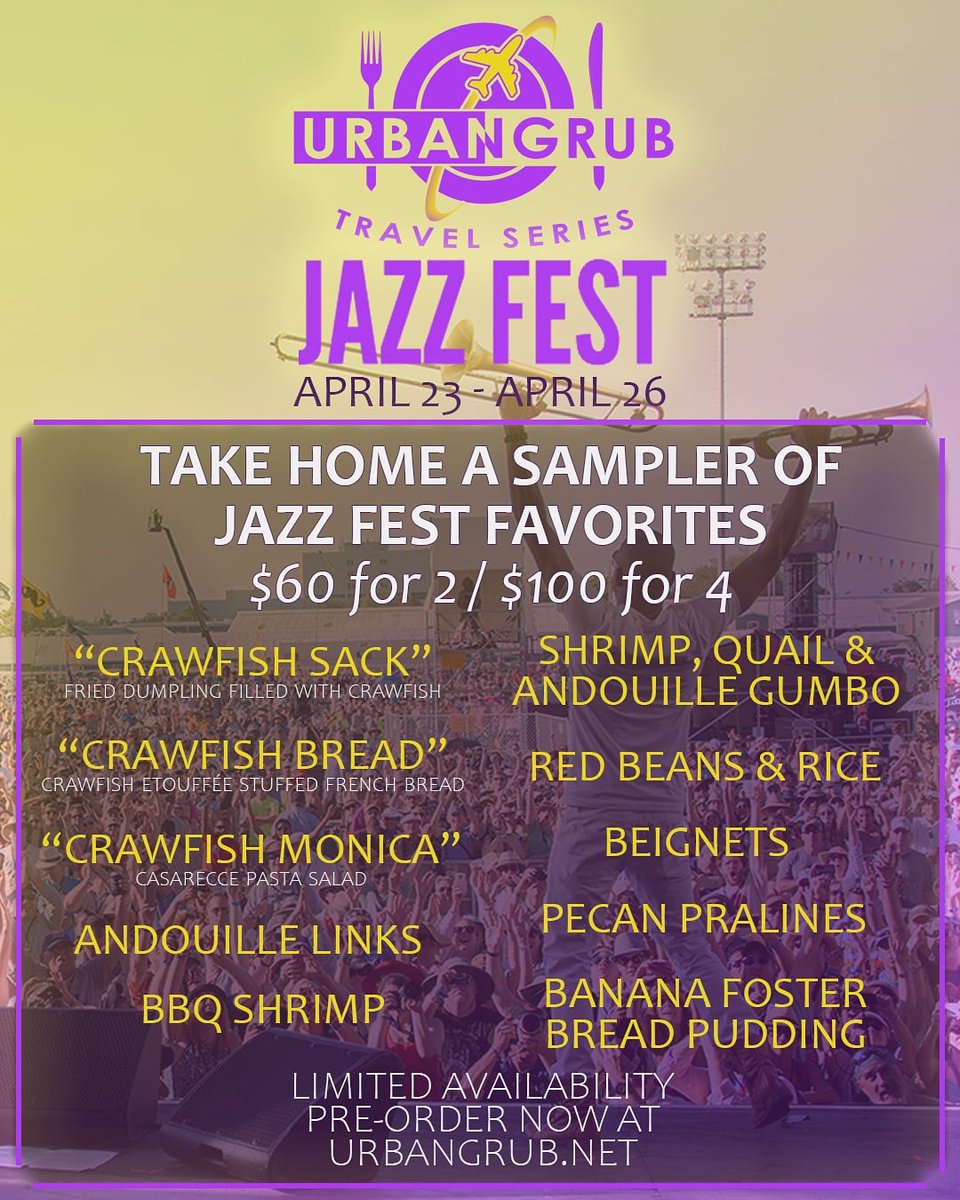 We are bringing experiences from around the world to you. First stop the New Orleans Jazz &amp; Heritage Festival