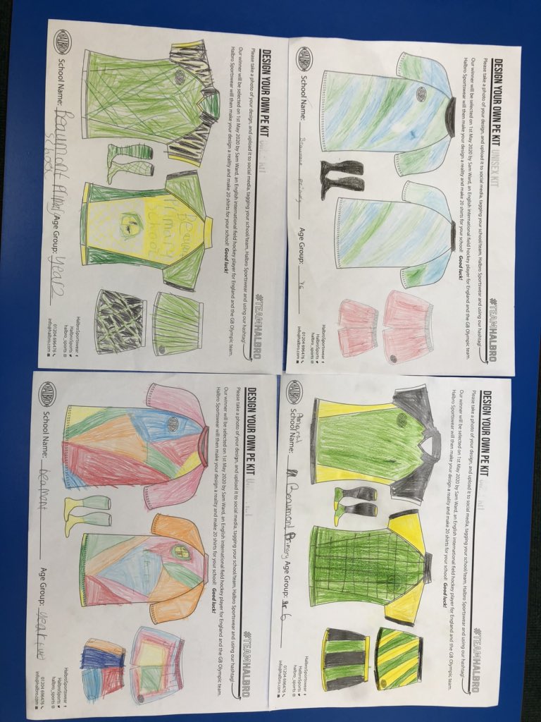 BeaumontYear1's tweet photo. Our entry’s for the #teamhalbro competition @Beaumontprimary @HalbroSports #teamhalbro https://t.co/GThzVO2l3F