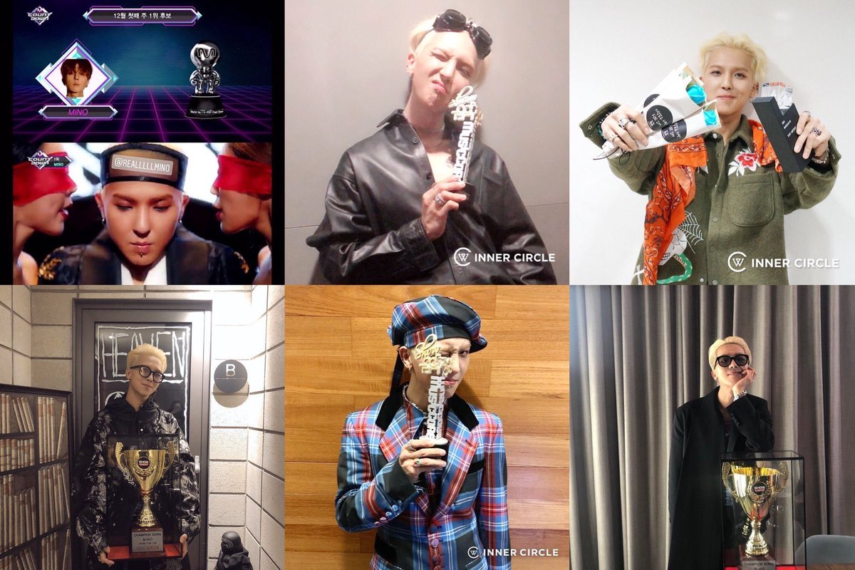 [ #MINO  #송민호] Mino is the fastest male soloist to win on music shows with a total of 6 wins with Fiancé!