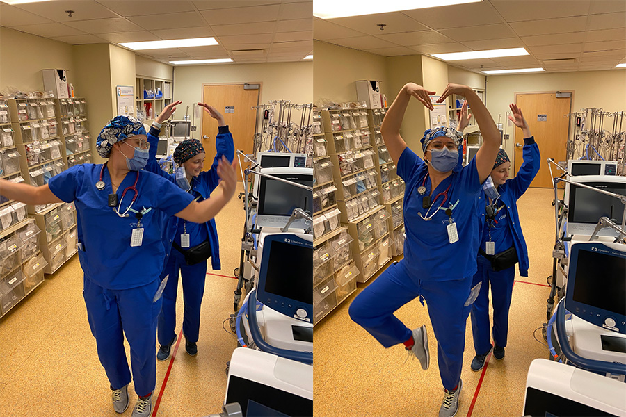 UHN's tweet photo. Whether it's virtual dance classes with the @nationalballet, 3D-printed “mask relaxers,” ventilator wrangling, or heartfelt salutes, it's all part of @UHN life during these pandemic times.

Read more → https://t.co/IBKcfVe5KW https://t.co/a8pzgTByBu