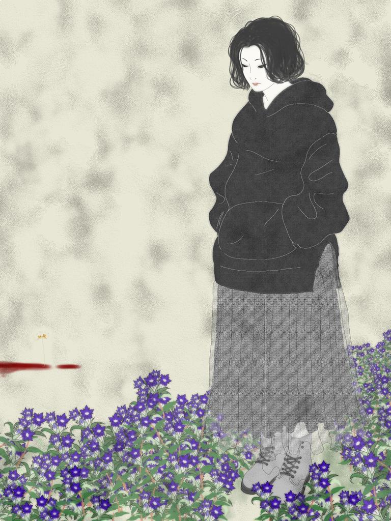 Hi_Hara_'s tweet photo. そうやって無かったことにして忘れていくんだね。
#illumination
#art
#drowings
#drowingart
#drowing
#darkart
#cry
#和風
#Japan
#日本画
#竜胆
#彼岸花
#まねきんわーくす。
#いゔくらふと。
#血
#イラスト
#絵
#日本画風
#美人画
#花
#筆
#flower
#blood
#helthgoth
#streetgoth
#boots https://t.co/FBk7s2xZUp