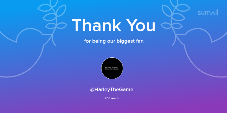 Maxuius's tweet image. Our biggest fans this week: HarleyTheGame. Thank you! via sumall.com/thankyou?utm_s…