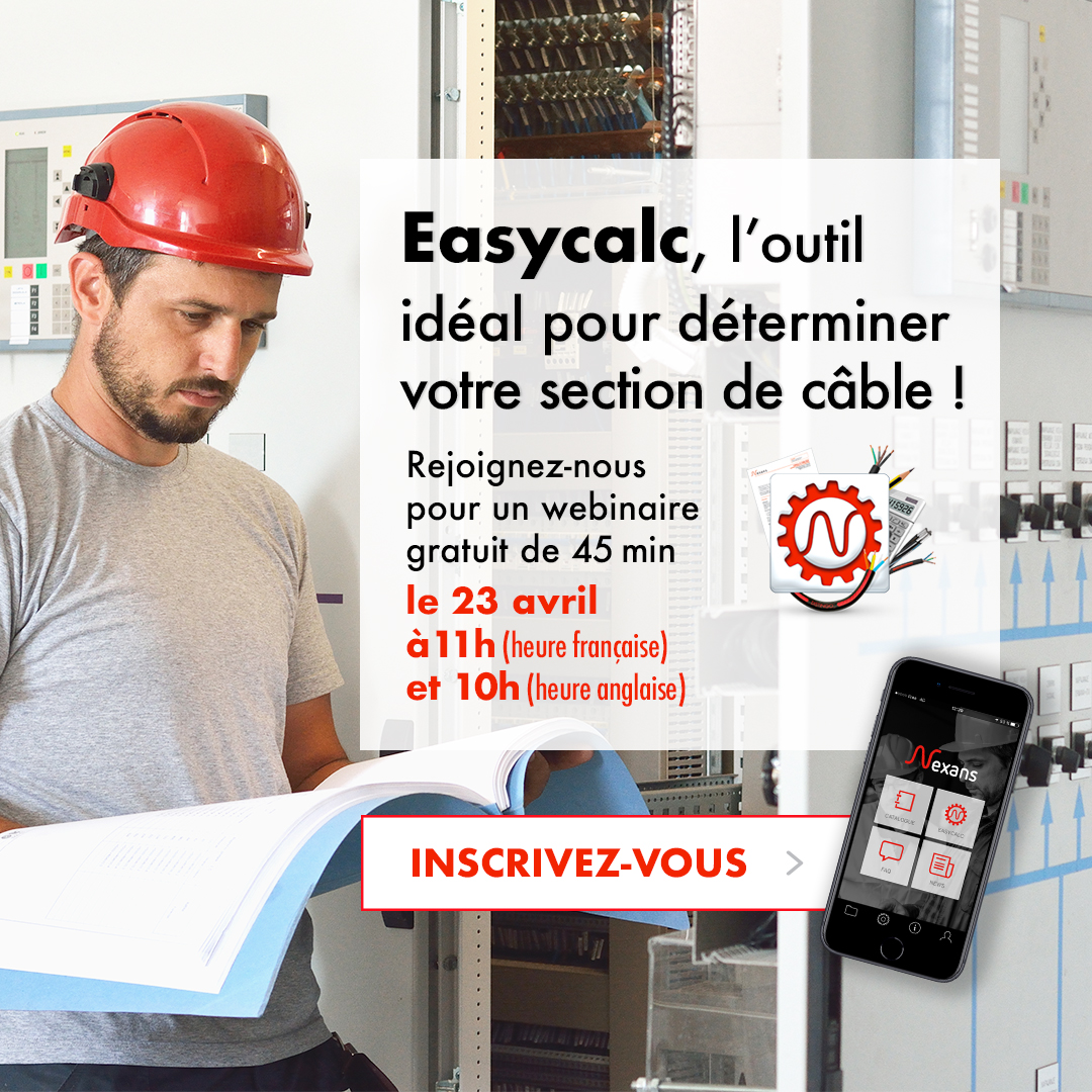 voltimumfrance's tweet image. [#Webinaire | #elec]

J-1 avant notre webinaire sur l&apos;outil #Easycalc de @Nexans_ pour déterminer la bonne section de câble pour votre installation #électrique #bassetension. 

Pas encore inscrit.e ? Dépêchez-vous, c&apos;est par ici 👇
bit.ly/2yvLXgJ