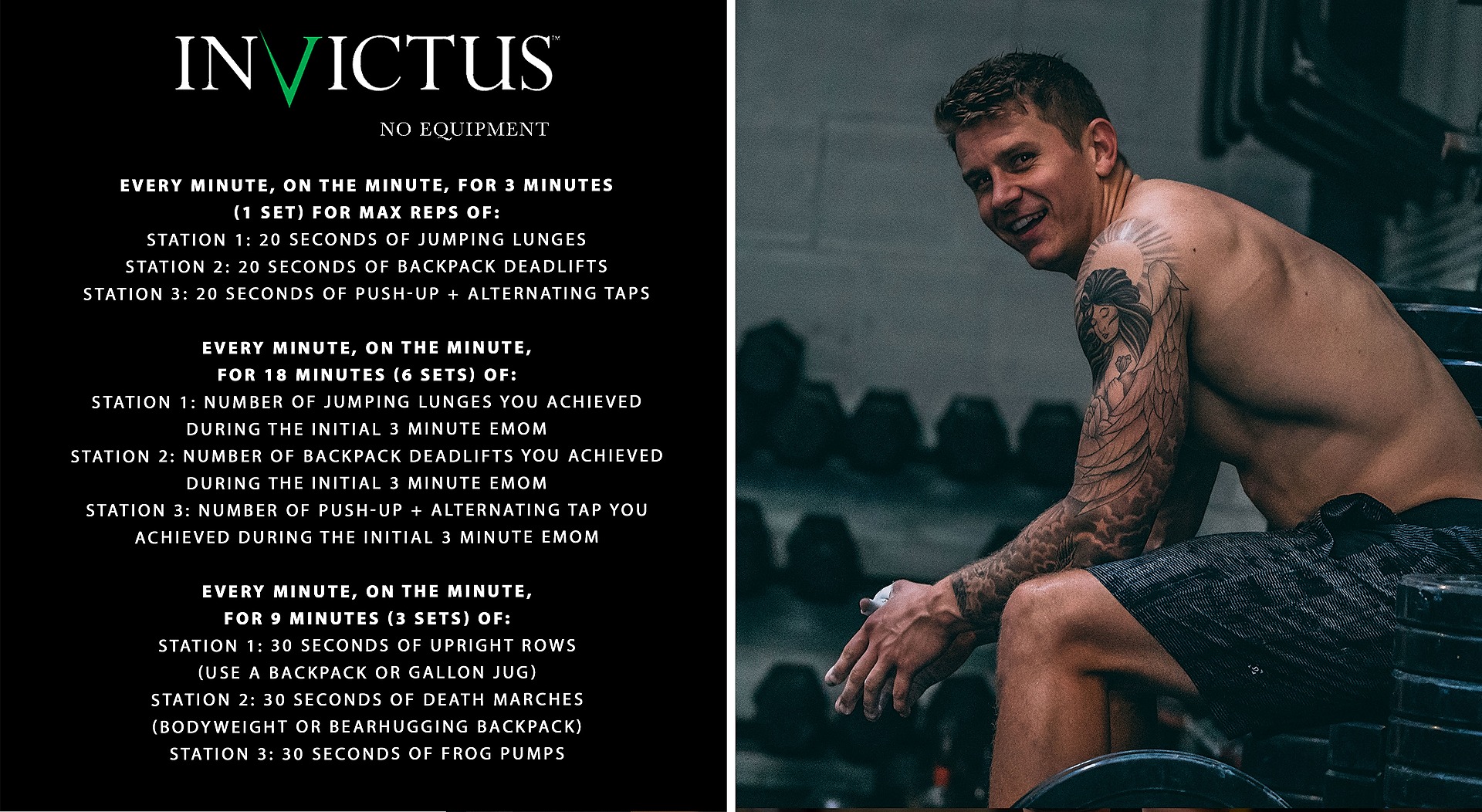 Invictus Fitness on X Happy EMOM day Check out the noequipment workout of the day. https t nDDMOcoORc X