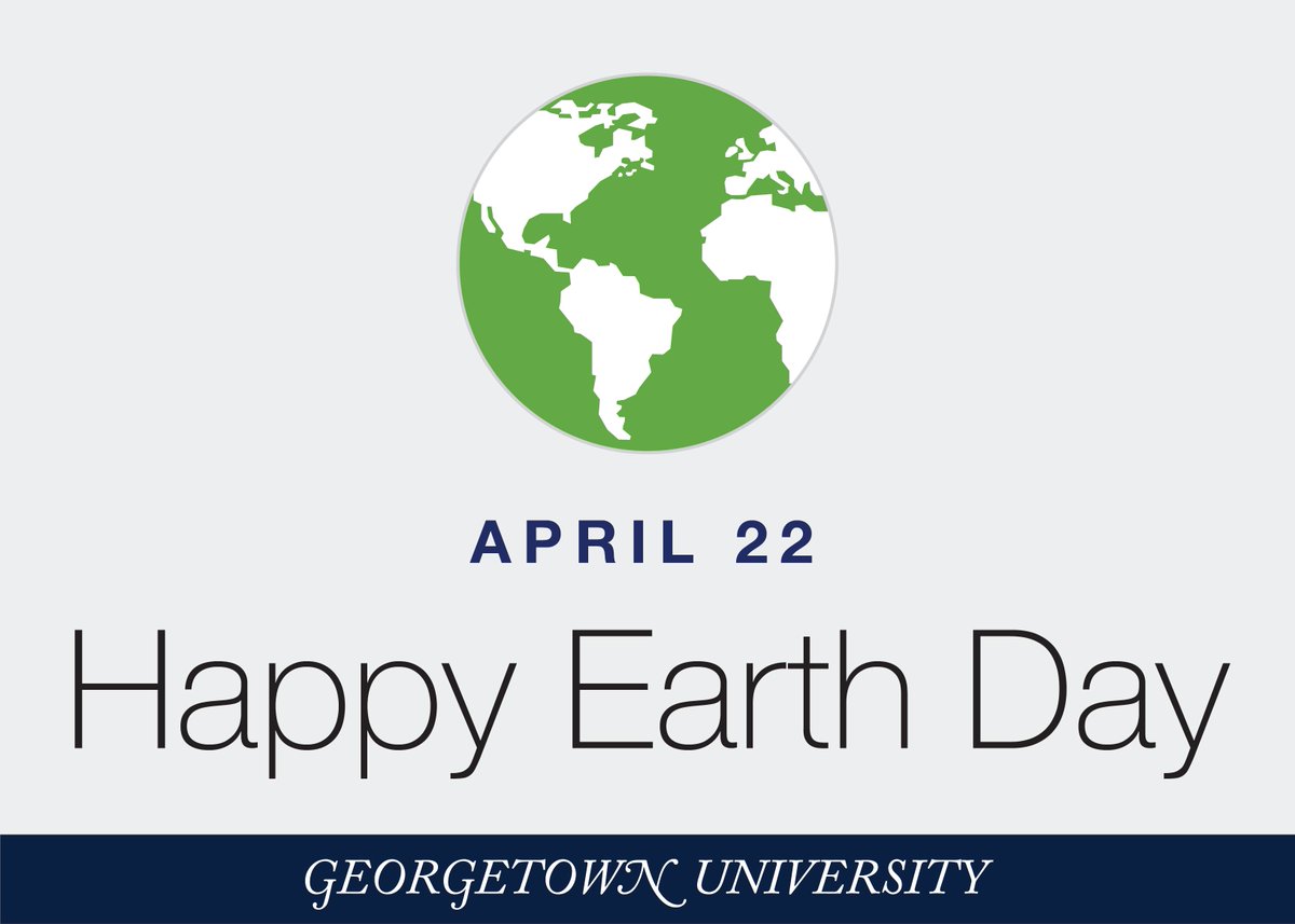 GlobalGtown's tweet photo. Georgetown is proud to celebrate Earth Day this year! https://t.co/cQSunAcwRK