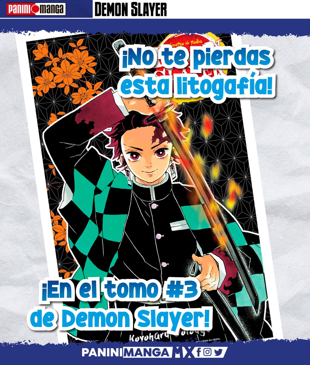 Manga Mexico On Twitter Panini Manga Informo Que Todos Los Volumenes 3 De Kimetsu No Yaiba Incluyen Una Postal De Regalo Se Trata De Un Ilustracion De Tanjiro Kamado Lanzada Originalmente Como