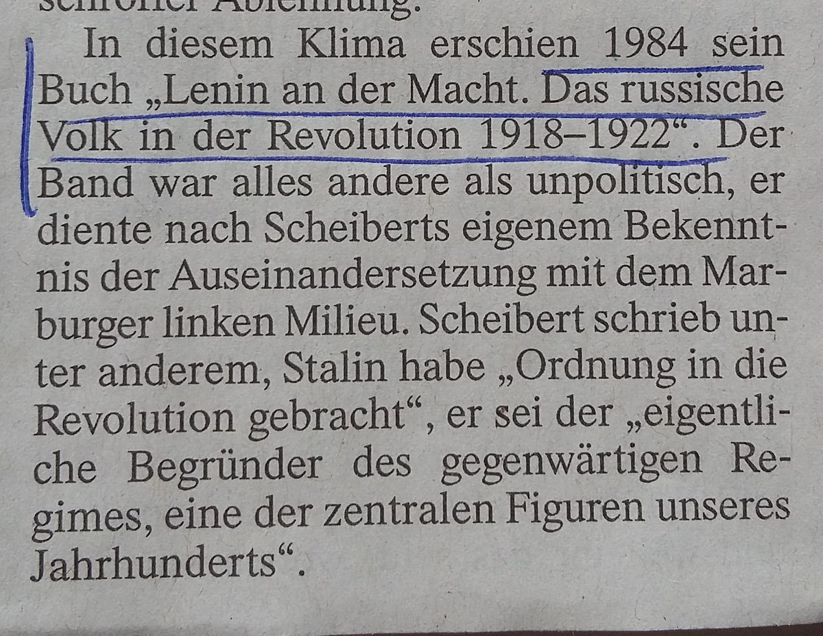 Auf der GW-Seite der F.A.Z. vom 13.9.2017 hielt Rolf Wörsdörfer anläßlich der "Marburger Kontroverse um den Osteuropahistoriker Peter Scheibert" fest, daß der Autor mit dem Buch nicht nur auf 1917, sondern auch auf 1968 zielte.  #Lenin150