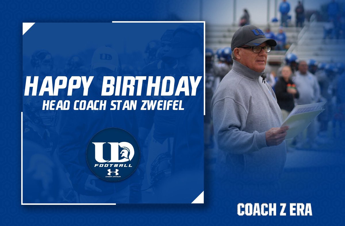 Happy Birthday to our Head Coach Stan Zweifel!! 🥳

#UDLeaveALegacy 
#CoachZEra