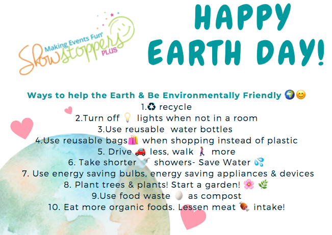 ShowstoppersFun's tweet photo. Happy Earth Day! 🌎Swipe through our slides to find Earth Day Themed FUN activities/games to do with your family! Enjoy!
#earthday #activitiesforkids #games #crafts #baking #earthscience #environmentallyfriendly #virtualscavengerhunt #staysafe #makeitfun #nj #showstoppersplus https://t.co/mHPJlxzOfX