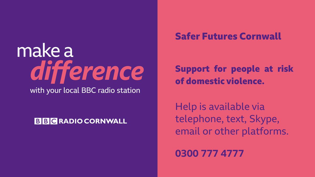The Cornwall Safer Futures team is concerned that Coronavirus will have serious impacts on the lives of those living with domestic abuse.Working with the charity 'First Light' they want people to know they can still seek help.  #BBCMakeaDifference
