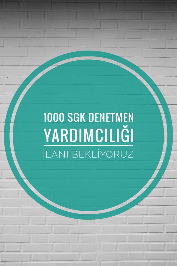 sonetkinlikbkc1's tweet photo. Kayıt dışı istihdamla mücadele için İİBF mezunları 1000 kişilik SGK Denetmen Yardımcılığı ilanı bekliyor Sayın Bakanım @ZehraZumrutS 

#SnZümrüttenDenetmenYard https://t.co/YjZxXuvaw2