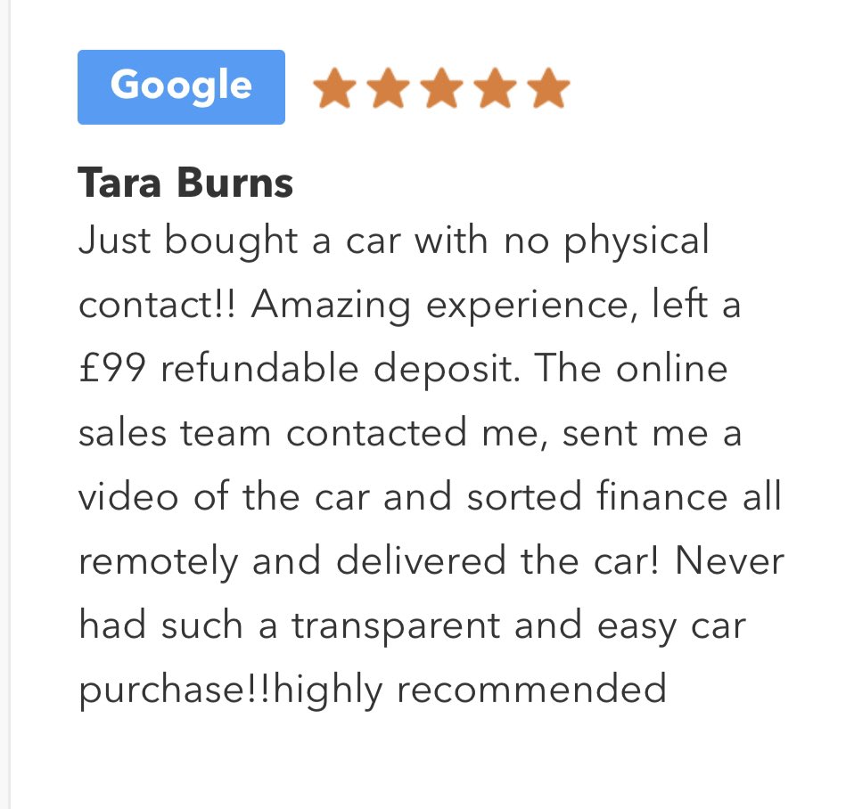 Happy Online Customer 👍 we’ve had to completely change the way we sell cars in a very short space of time. Great to see Tara here happy with our online deposit &amp; finance with a virtual tour and test drive all delivered direct to her door with no contact. #worcestershirehour