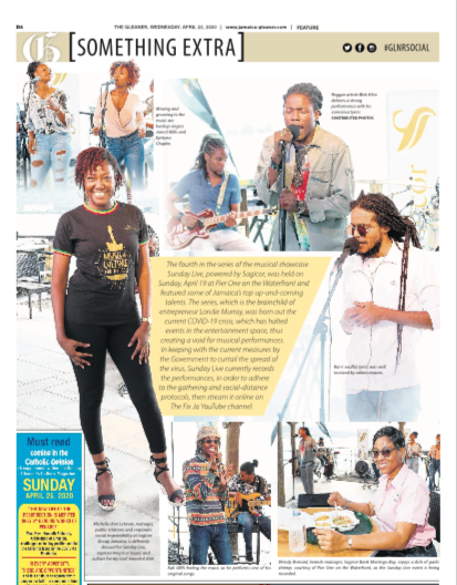 SundayLiveJA's tweet photo. We're definitely Something Extra! Thanks @JamaicaGleaner! 

Sunday Live is powered by @SagicorJa and we're extremely happy to have them on board as a partner! https://t.co/KRg5drAPx8