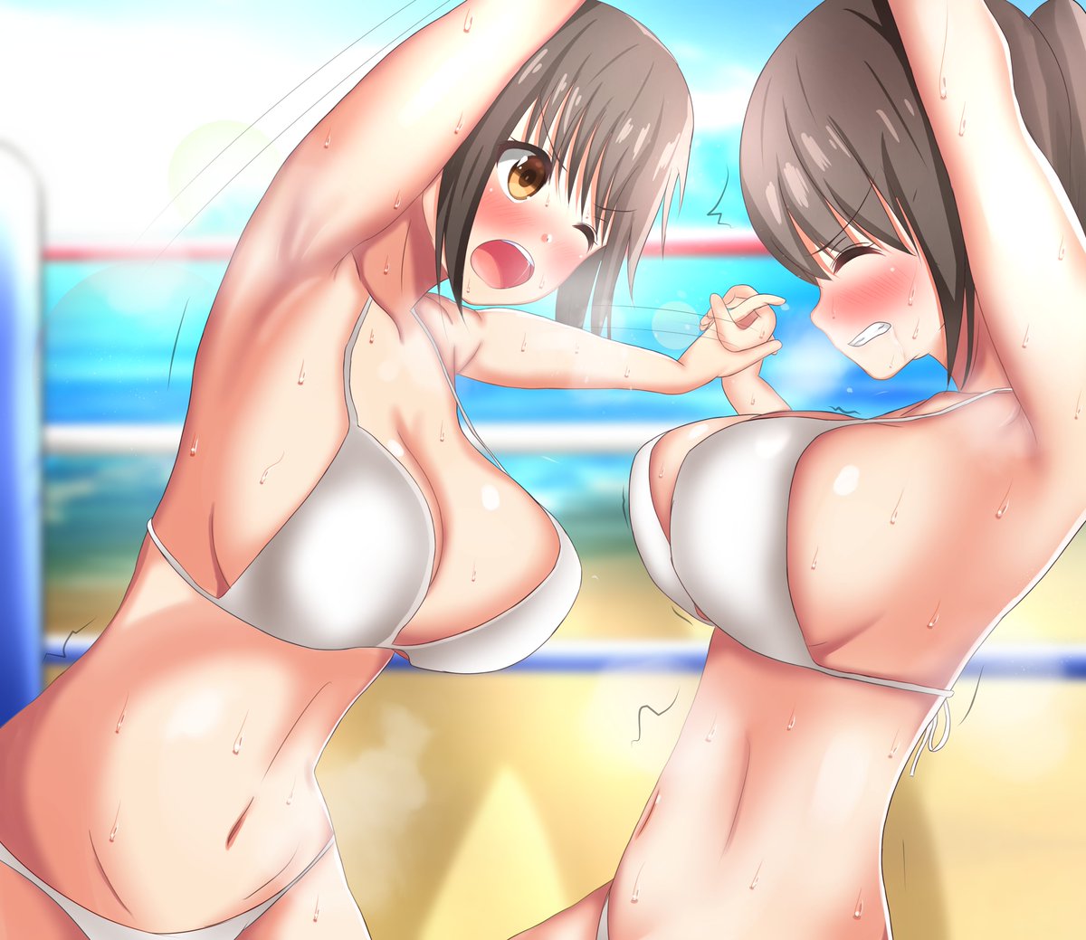 ひのまです 双子姉妹の力比べ ひのまです 双子姉妹の力比べ