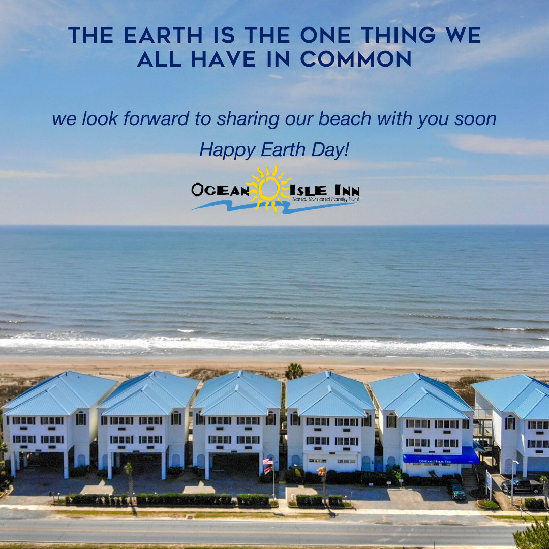 Oceanisleinn's tweet photo. We look so forward to sharing our slice of this world with y'all very soon.Until we see you again- get your beach fix watching the waves on our beach cam https://t.co/8F5RBT7Ec6 #EarthDay #OIB https://t.co/AIMn2iak0W
