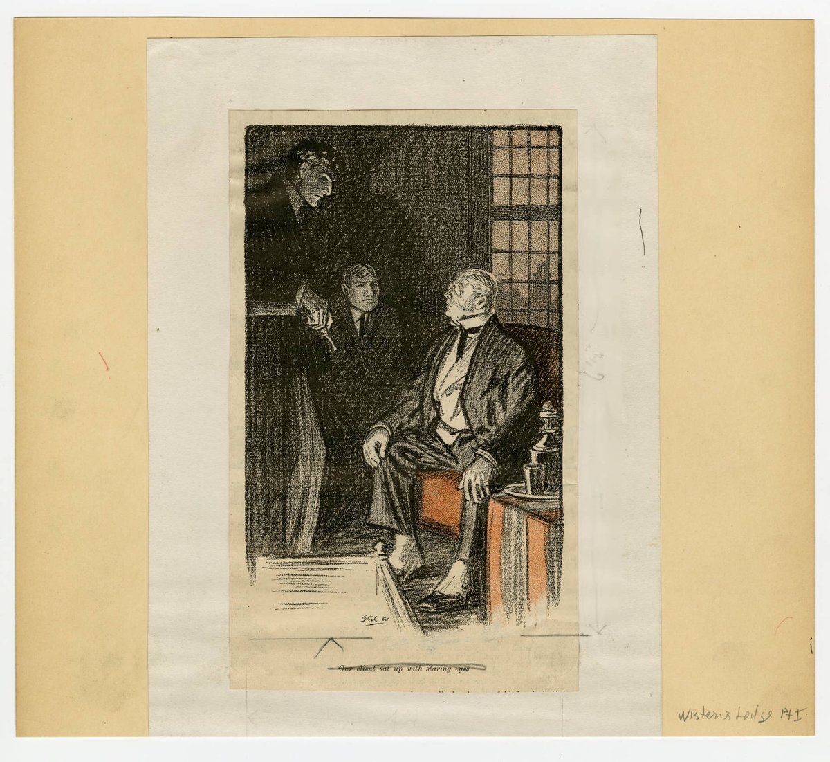 This Steele image  @SherlockUMN  @umnlib from "The Adventure of Wisteria Lodge" features John Scott Eccles, a main character in the story; he shares our befuddlement on some pandemic mornings. "Our client sat up with staring eyes." Stay well & keep informed.  http://purl.umn.edu/99260 