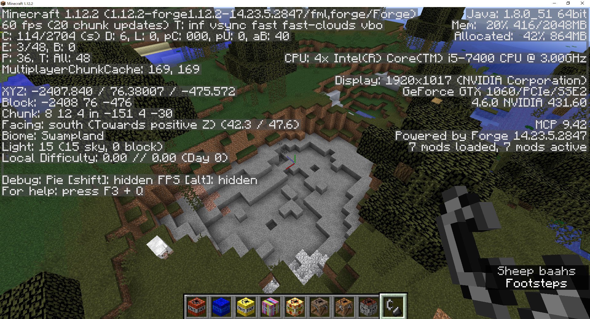 おぎのひとし マイクラのスクリーンショットを撮りました これは何のmodだったかな たくさん入れすぎて忘れました T Co Gloxtft99b Twitter