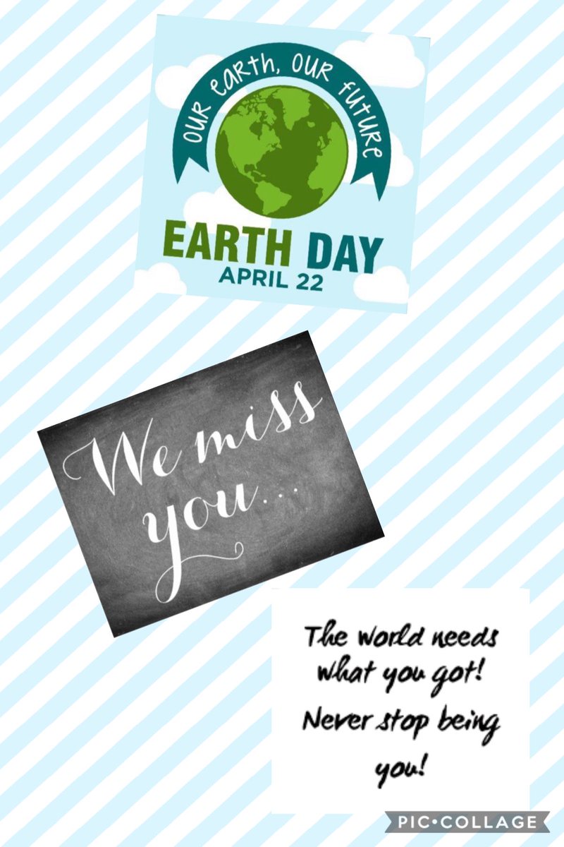 Happy Earth Day #RamFam. Our world needs our rams every day!  We love and miss you!  ⁦<a href="/TheOfficialCvHS/">Cleveland High NC</a>⁩ ⁦<a href="/CVHSCounselors/">CVHSCounselors</a>⁩ #MissourRams #ClevelandProud