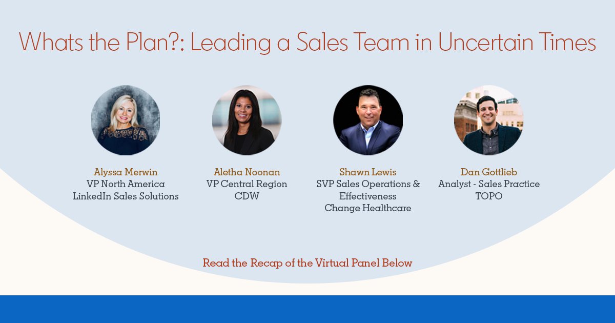 Intelliverse's tweet photo. How Sales Leaders Are Adapting to a New Norm [Panel Recap]:
https://t.co/2In5X9rd5z
#salesanalyst #salespeople @sean_f_callahan https://t.co/jQOoDUasQM