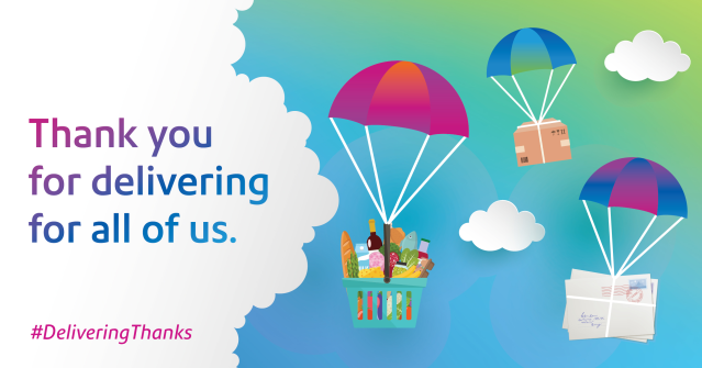 jay_bartlett's tweet photo. Leave a colorful sign at your door to say ‘thanks’ to your delivery driver. Download artwork to personalize today from @PitneyBowes. #DeliveringThanks #PBemp https://t.co/LfLDFvSAIk https://t.co/f2W6B2wl5v