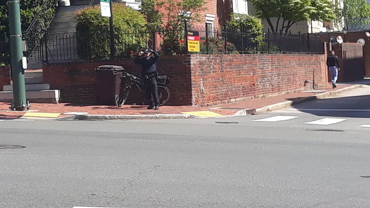 notice police presence like this bike cop near VCU medical center