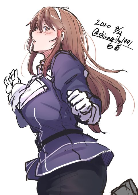 「ashigara (kancolle) pencil skirt」Fan Art(Latest)