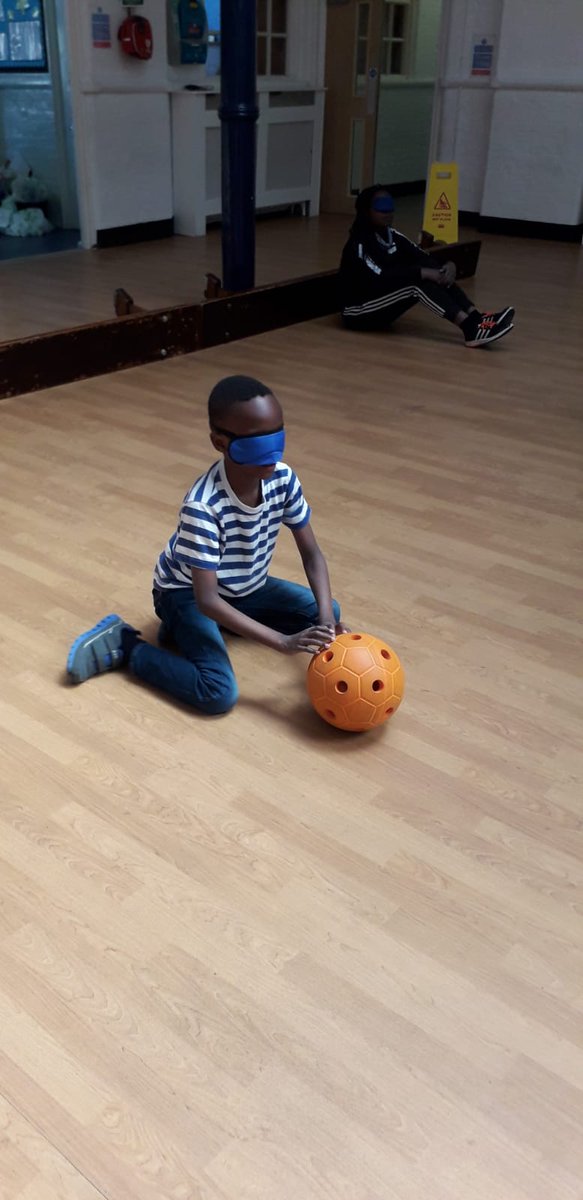ByronSchool's tweet photo. Good teamwork from a distance #blindball #sportweek #activelearning https://t.co/FPAR0i6Bao