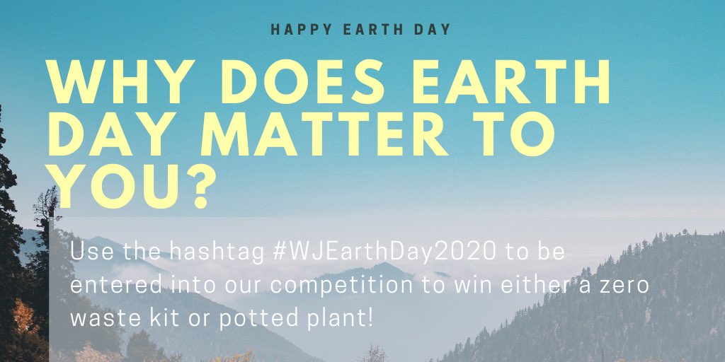 SustainableWJ's tweet photo. Submit your tweets for #WJEarthDay2020 !!! https://t.co/iGAGydm4Ve