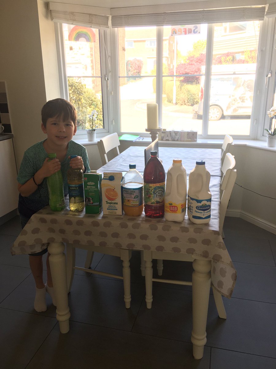 _The_Missus's tweet photo. @Y4Southdale Oliver loved the practical maths today. He then put liquids into litre order and measured out porridge oats 😊 https://t.co/8h0uCYao76