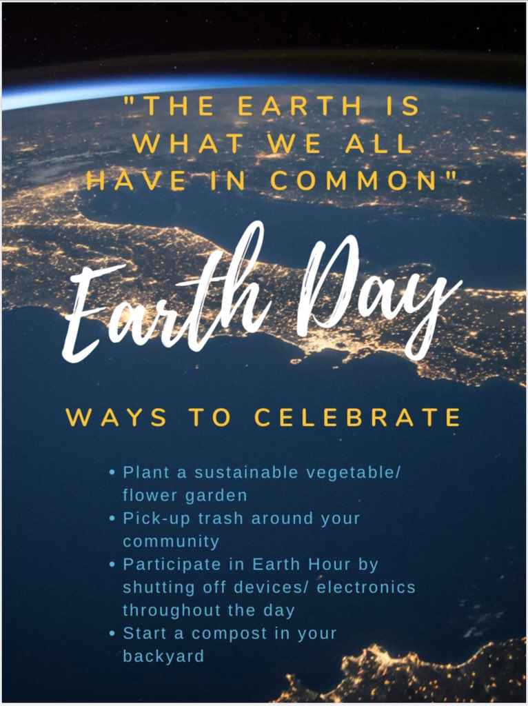 Happy Earth Day !! 🌎 #EarthDayAtHome #EarthDay50 #EarthHour2020 #EarthDay