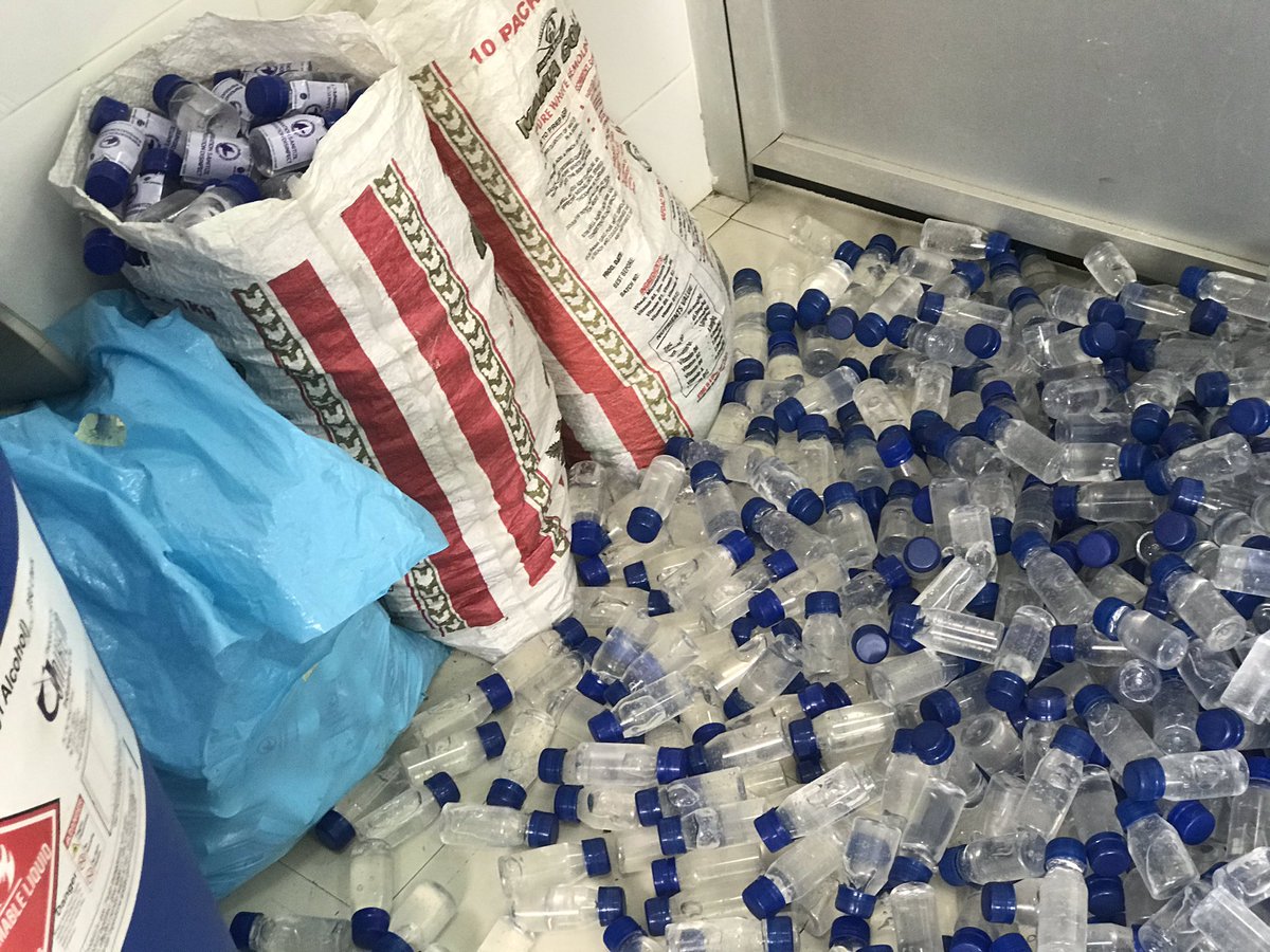 I wasn’t just gonna stay home during the lockdown & watch people suffer from ignorance cause that in Nigeria, might kill us faster than the virus. I determined to help as many as I can & currently over 10,000 hand sanitizers have been produced and distributed with more in the mix