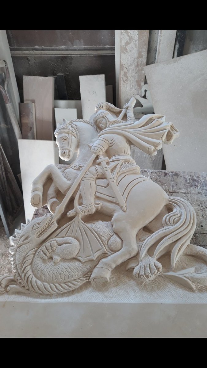 One of my best sculpture presented to a church #Dragonsinchurches