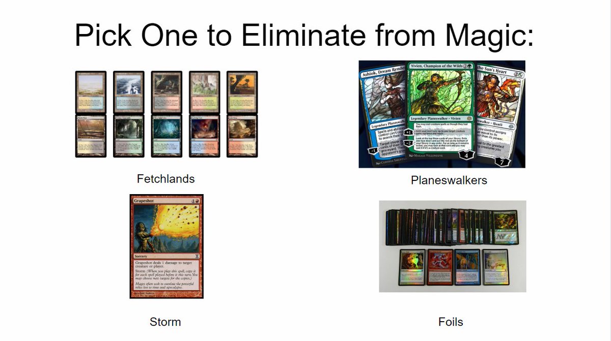 Which one of these would you remove from Magic?"Companions" and "Oko" are too much of a low hanging fruit for this, deal with it.