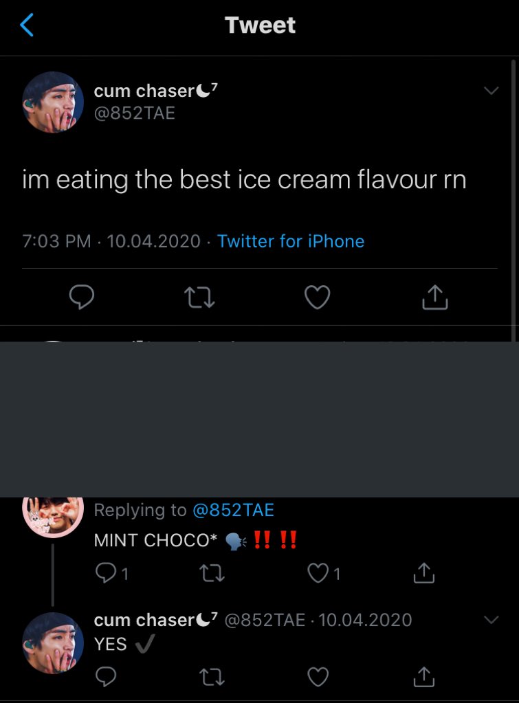 7. she thinks mint choco is the best icecream flavour.. pathetic..