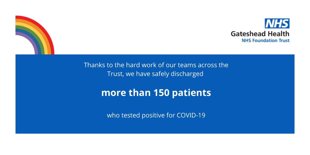 Thank you to the dedicated staff in the Gateshead NHS family who have gone above and beyond to care for our patients 💙 #ThankYouNHS #OurNHSpeople 💙