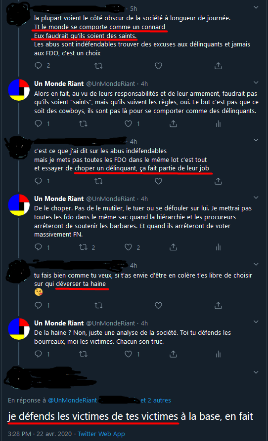 En fait, c'est pas que les gens de droite soient bêtes ou méchants, c'est qu'il y a un moment, choisi arbitrairement par eux, où leur chaine causale s'arrête et où une situation n'a pas d'origine : c'est une vision essentialiste du monde.  #thread  (1/16)