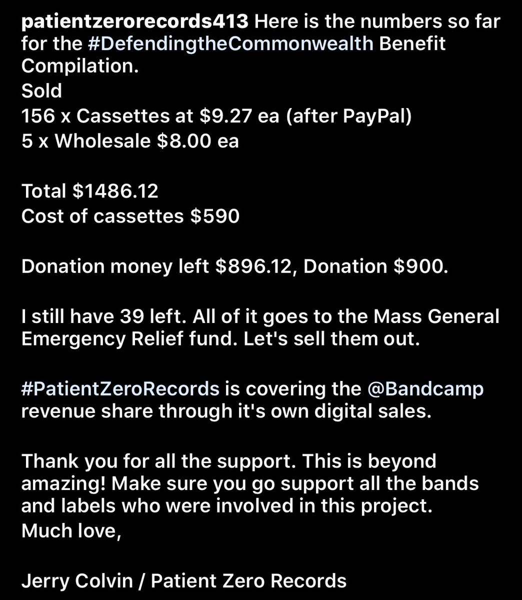 discouragehc's tweet photo. $900 Donated from the #defendingthecommonwealth comp to the charity by @PatientZero413! Thanks to everyone who supported. Check it out if you haven’t. 39 copies left. https://t.co/P39mfYe0fR