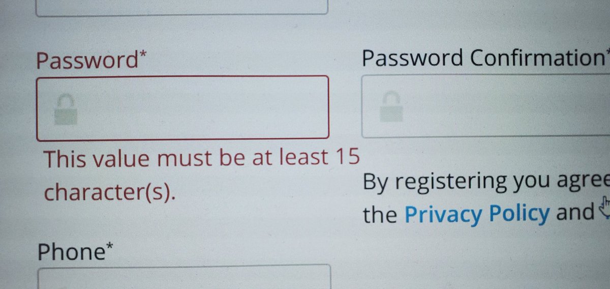 WeAreDevOps's tweet image. Opening a new account today. This will be my personal best (if I can remember)!  Password must contain at least 1 uppercase, 1 lowercase, 1 special character, 1 numeric value AND must be 15 characters long (and cannot contain repeating sequence of characters (e.g. abc123abc123)).