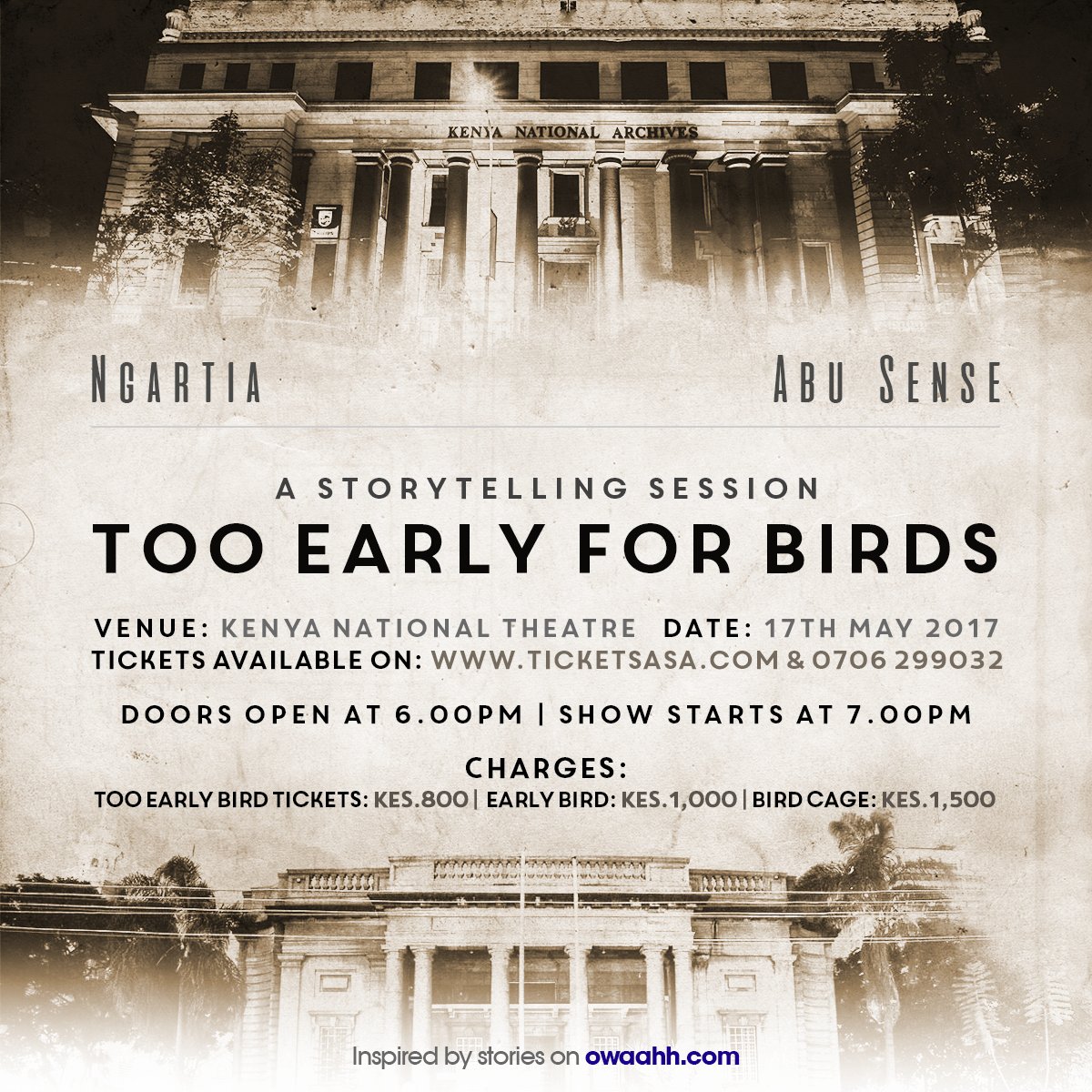 Exhibit B:  @tooearly4birds for  @Storyzetu 2017 - Present