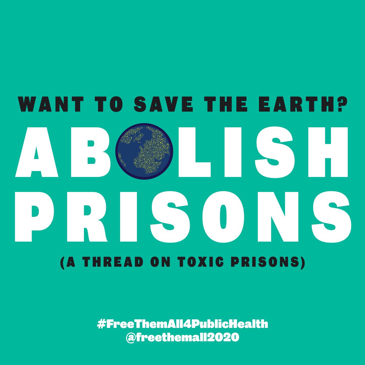 Want to save the earth? ABOLISH PRISONS  #EarthDay    #EarthDay2020    #FreeThemAll4PublicHealth [A thread on toxic prisons]
