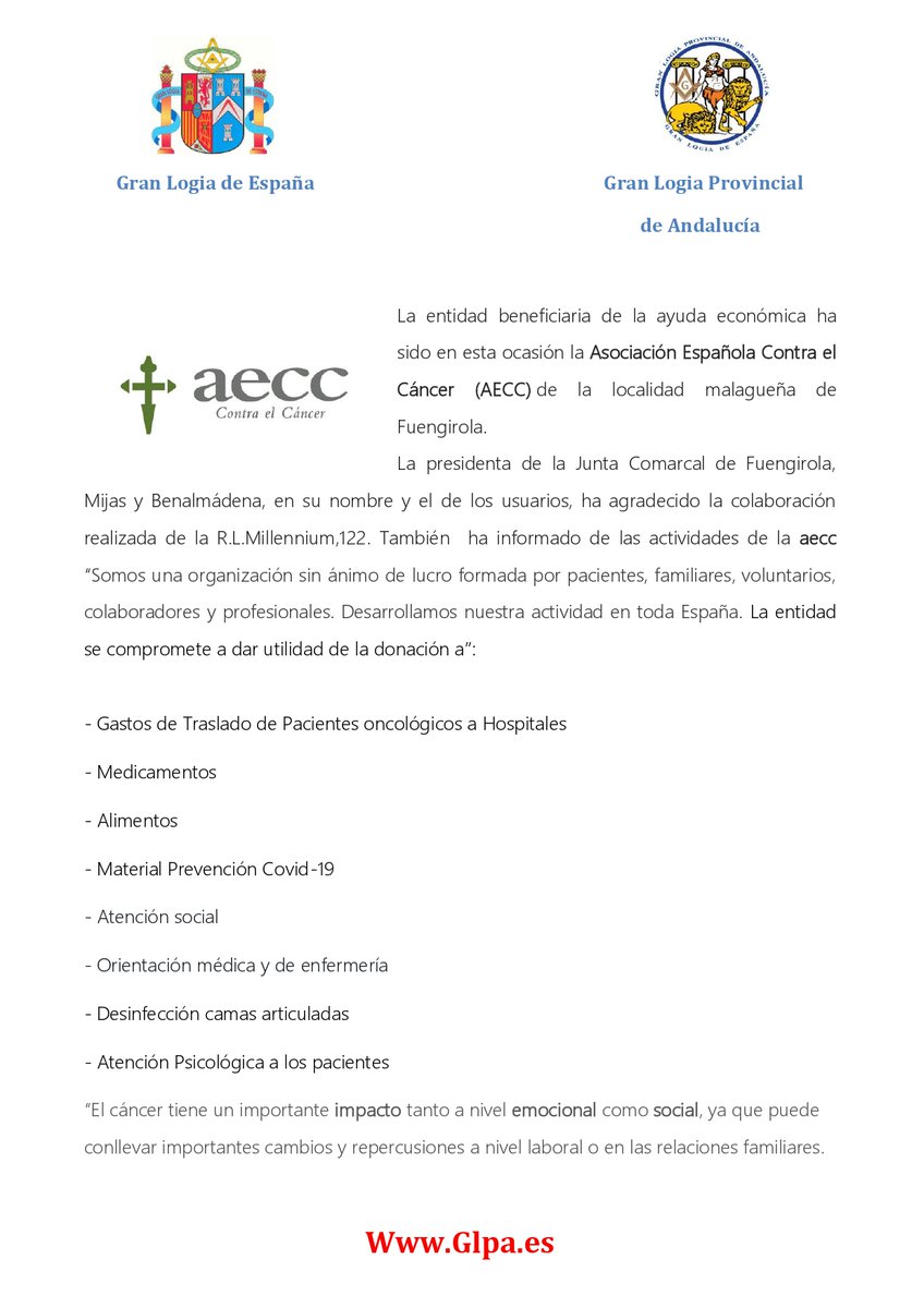 Gran Logia Provincial de Andalucía - GLE tweet media