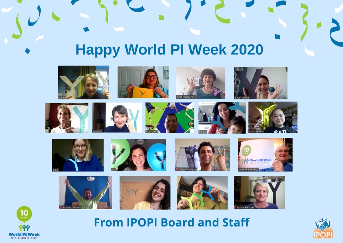 ipopi_info's tweet photo. @WorldPIWeek From the IPOPI Board, MAP and Staff our #PIctureAwareness photo submission! Taken under positive but unique circumstances - all at home, keeping safe and helping others stay healthy💪
Happy #WPIW2020 everyone! Join in, show your #blueandgreen and your Ys https://t.co/J1N0zREJBi
